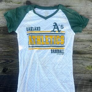Vintage Oakland Athletics Girl’s V-neck T-shirt